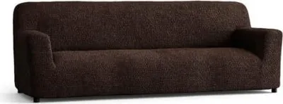Produktbild von Bestcovers Elastische Sofahusse für 4-Sitzer (230-300 cm) – Mikrofaser, Hyperelastisch, Hohe Italienische Qualität BRAUN
