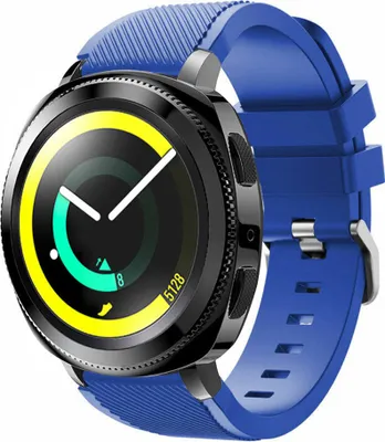 Produktbild von Strap-it Samsung Gear Sport Silikonarmband (blau)