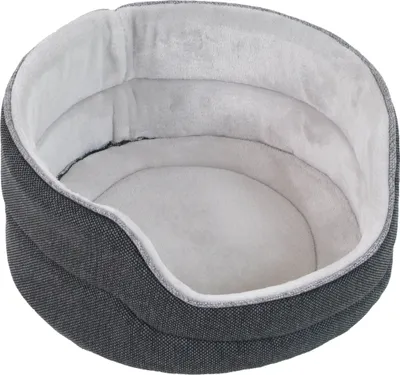 Obrázek produktu pro Pelíšek pro psy a kočky Agga Luxury 39 cm tm. šedá