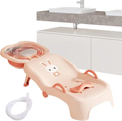 Productafbeelding van Opvouwbare shampoostoel met hoofdspoeler voor 0-10 jaar