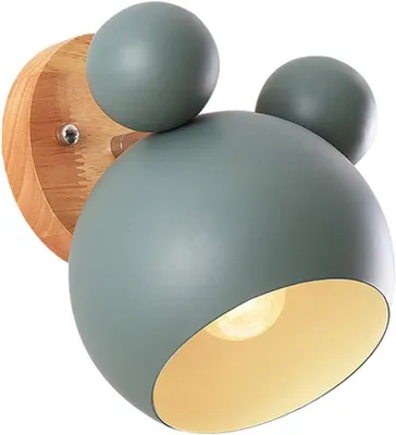 Produktbild von E27-Wandleuchte fš¹r Kinderzimmer, Babyzimmer-Wandleuchte, Nachttischlampe, Wandleuchten aus Eisen, Wandleuchten aus Holz, verstellbare Kš¹chenwandleuchte, dekorative Deckenleuchte, Badezimmerlampe