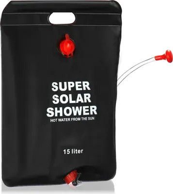 Produktbild von COM-FOUR® Campingdusche - Kompakte Solardusche mit 15 L - Mobile Outdoor-Dusche für Camping, Garten, Strand und Urlaub