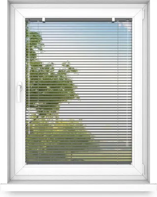 Produktbild von time4blinds - Jalousien Fenster Innen ohne Bohren, Alu Jalousie Aluminium Rollos, Anthrazit, Links, 1000x1300