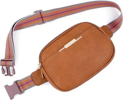 Productafbeelding van Famanu Heuptas, stijlvolle veganistische leren crossbody tas - met verstelbare banden