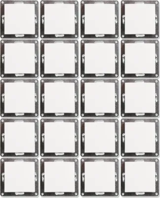 Produktbild von 20x Wechselschalter McPower "Flair", 250V/10A, UP, weiß, matt