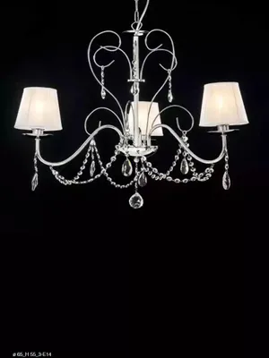 Obrázek produktu pro křišťálový závěsný lustr Stylový stropní lustr 3x lampa