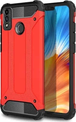 Produktbild von Mobigear Outdoor  HONOR 9X Lite Hülle Hardcase Backcover Stoßfest - Rot
