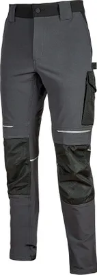 Produktbild von U-Power Bundhose Atom Short Arbeitshose 4-Wege Stretch, Farbe:asphalt grey, Größe:3XL