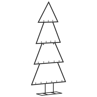 Produktbild von vidaXL Metall-Weihnachtsbaum für Dekorationen Schwarz 90 cm