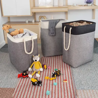 Produktbild von Großer Wäschekorb - 78 Liter - multifunktional - faltbar