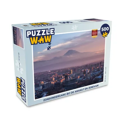Obrázok produktu pre MuchoWow® Puzzle 500 ks Západ slnka na Ararate a v Jerevane