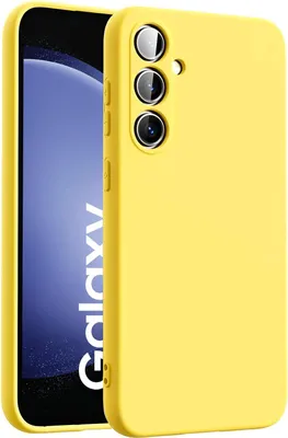 Zdjęcie produktu dla Etui na telefon komórkowy Samsung Galaxy S23 FE silikonowe etui żelowe, żółte