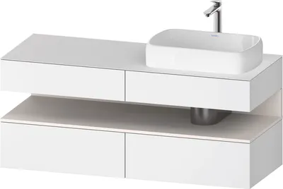 Produktbild von DURAVIT QA4766084180010 QAT KWTU WH Eck 1400x550x600 Wß Mt. H