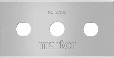 Produktbild von MARTOR 10 x INDUSTRIEKLINGE, Ersatzklingen Cuttermesser, Sicherheitsmesser, 22 mm, Scharf, Im Spender, 4-fach Nutzbar, NR. 37010
