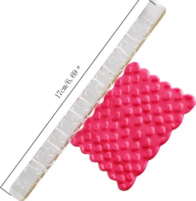 Image de Rouleau à pâtisserie en acrylique de haute qualité Rouleau à pâtisserie Rouleau à fondant Rouleau à pâte à modeler DIY Cake 03#