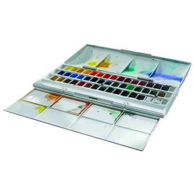 Obrázek produktu pro Winsor Cotman Sada akvarelových barev Half Pan Studio Set 0390471