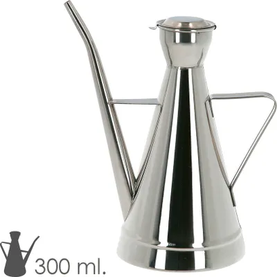 Produktbild von Ölflasche aus Edelstahl, elegantes Modell, 300 ml.