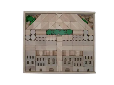 Produktbild von Holzspielzeug Architekturbaukasten 345 BxHxT 40x34,5x7,5cm