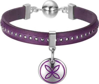 Produktbild von Esprit Damen Armband Leder Edelstahl Thriving violett ESBR11435C190