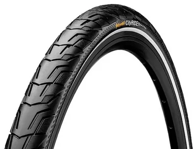 Productafbeelding van Continental Ride City banden, Puncture ProTection, 28 x 1.60" / 42-622 - Zwart met reflectie