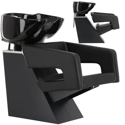 Zdjęcie produktu dla Myjnia myjka fryzjerska barberska Hana do salonu fryzjerskiego barberskiego ruchoma ceramiczna misa armatura bateria słuchawka
