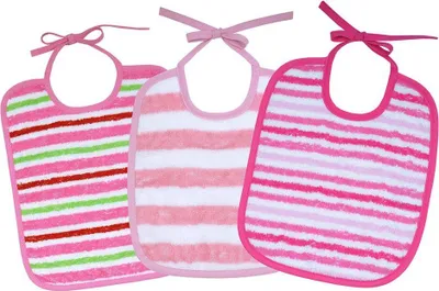 Produktbild von Wörner Binde-Lätzchen 3er Pack - Streifen Rosa