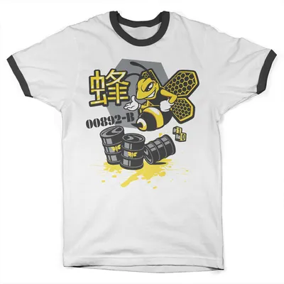 Produktbild von Breaking Bad Meth Bee 00892-B Ringer Tee - Large - WhiteBlack