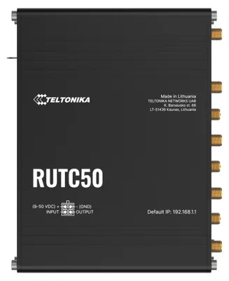 Immagine prodotto di Teltonika RUTC50 router wireless Gigabit Ethernet Dual-band (2,4 GHz / 5 GHz) 5G Nero