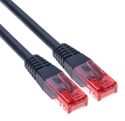 Produktbild von Ethernet-Kabel, 1 Meter, Cat 6, Gigabit-LAN-Netzwerkkabel, RJ45-Patchkabel, 10 Gbps