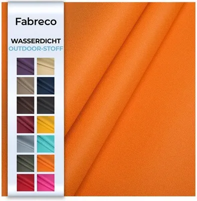 Image de Tissu d'extérieur résistant Oranger 600D en polyester, 100 x 150 cm