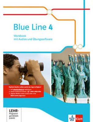 Produktbild von Blue Line. Workbook mit Audios und Übungssoftware 8. Schuljahr. Ausgabe 2014