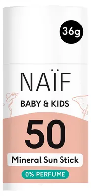 Produktbild von Naif Baby & Kids Mineral-Sonnenschutzstift LSF 50 (36 g)