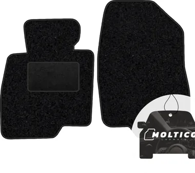 Produktbild von moto-MOLTICO Vorne Fußmatten Auto Velours Autoteppiche Schwarz Automatten Set 2-teilig passend für Mazda 3 III 2013-2018