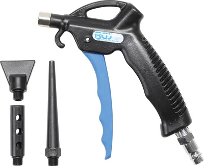 Image de BGS Pistolet de soufflage d'air comprimé avec 3 embouts - 9413