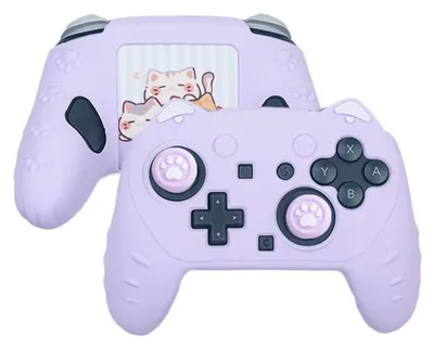 Image de Housse de protection en silicone pour manette Nintendo Switch 2 Pro Game Controller Lila