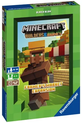 Imagen del producto de Minecraft: Builders & Biomes – Farmer's Market Expansion (Edición española) – Juego de mesa – Ravensburger Spieleverlag GmbH – 2-4 jugadores – 10+