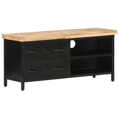 Zdjęcie produktu dla Szafka pod TV, 90x30x41 cm, surowe drewno mango
