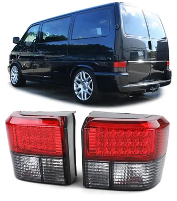 Obrázok produktu pre LED zadné svetlá, ľavé/pravé, čierne s červenými prvkami, pre VW T4, modelové roky 1990-2003