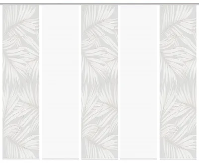 Produktbild von PACEY Schiebegardine, halbtransparente, 260x60 cm, taupe, palmendruck