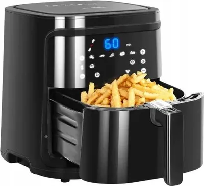 Zdjęcie produktu dla Aigostar AVA 7L Frytownica na gorące powietrze 1900W, Smart WiFi, niskotłuszczowa, panel dotykowy LED