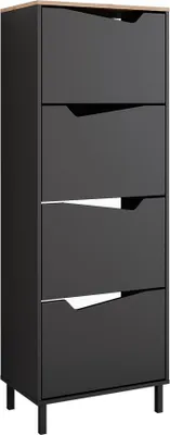 Produktbild von Schuhkipper Vicco Marelle Anthrazit/Artisan 60 x 167.4 cm mit 4 Fächern, Model 57866