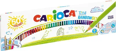 Productafbeelding van CARIOCA Tita Regenboog Kleurenpennen Set, 50 stuks