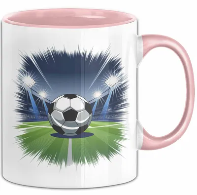 Produktbild von Fußballspieler Tasse Geschenkidee für Fußballliebhaber (Rosa)