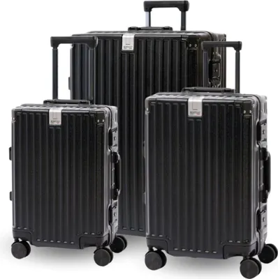 Produktbild von BERTOO Palermo Reisekoffer - schwarzes Set 3in1