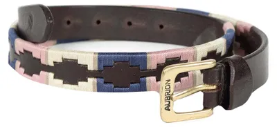 Produktbild von Aubrion - "Drover Polo" Gürtel ER1188 (90 cm) (Marineblau/Pink/Naturfarben)