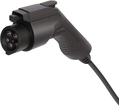 Produktbild von Deltaco EV-1105, Schwarz, Typ 2, Typ 1, Schwarz, Abgewinkelt, Abgewinkelt