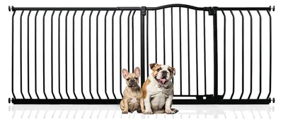 Produktbild von Bettacare Gebogenes Hundetor, 198cm - 207cm, Schwarz
