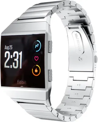 Produktbild von Strap-it® Fitbit Ionic Metallarmband (Silber)