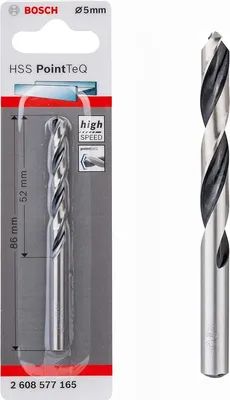 Produktbild von Bosch  Professionel HSS- PointTeQ Ø 5 x 52 x 86 mm Metallbohrer
