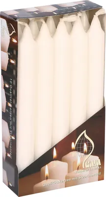 Produktbild von GALA WORLD OF CANDLES GAL Tafelkerzen 2712433016 10er Cre.02712433016